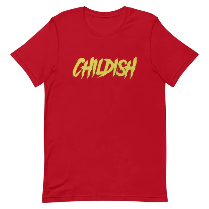 Stylish Childish Logo Red t-shirt