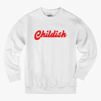 Logo Sweatshirt White Childish